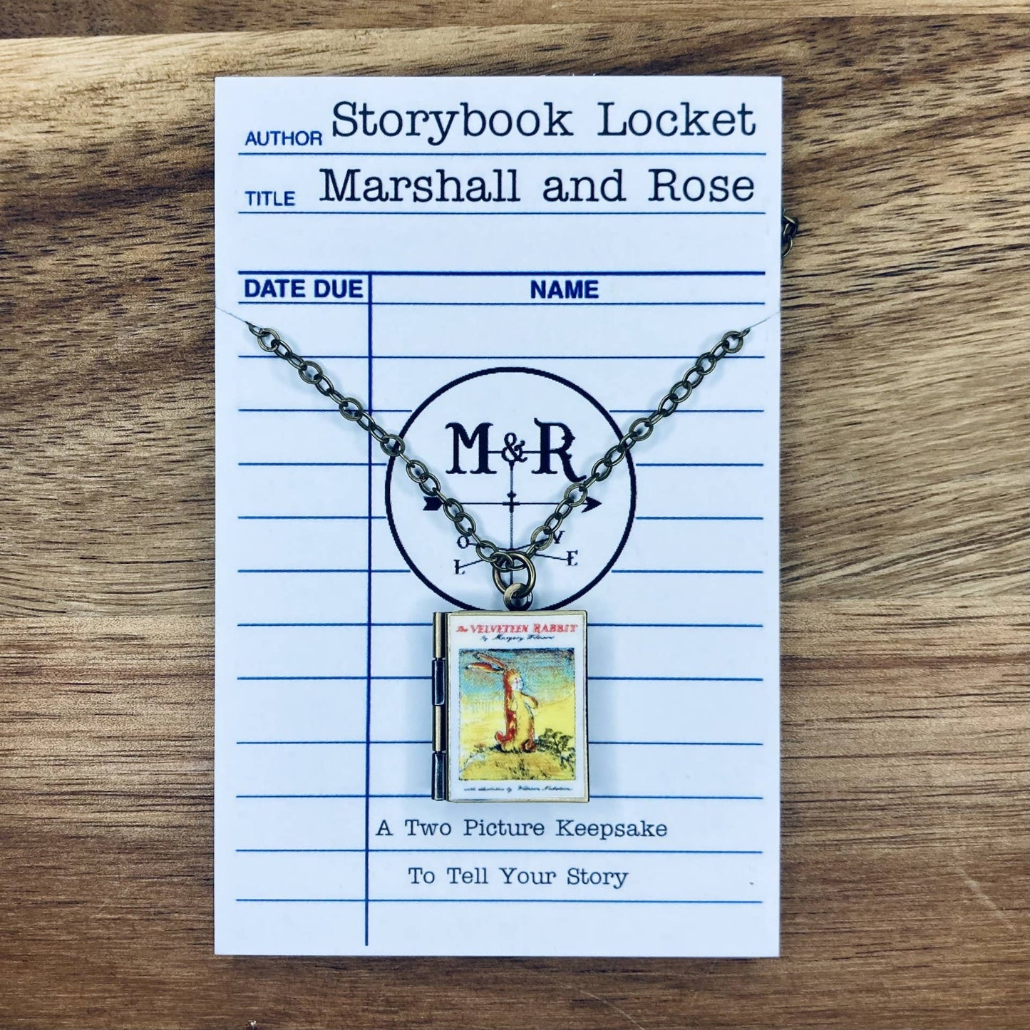Book Locket The Velveteen Rabbit