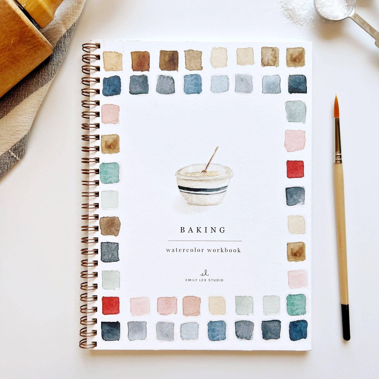 baking watercolor workbook by emily lex
