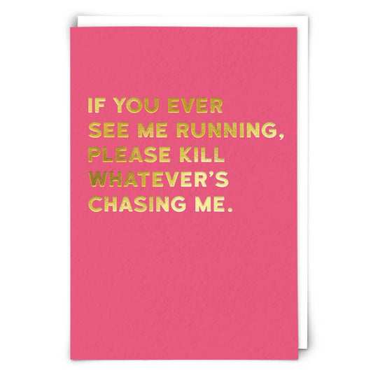 Running Greeting Card by Cloud Nine