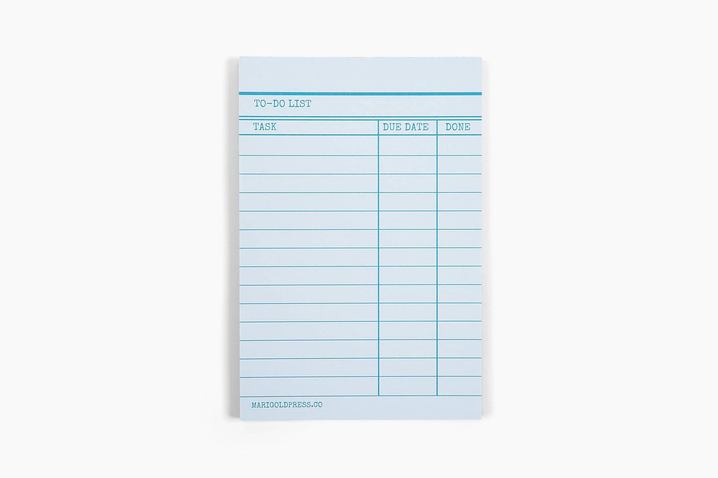 Library Card Notepad - Blue