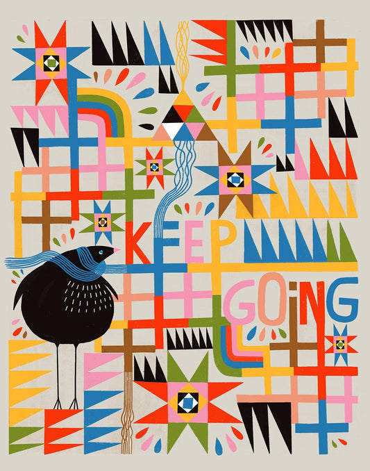 Keep Going - Art Print by Lisa Congdon