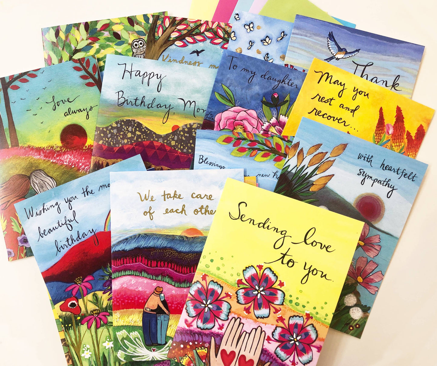 Sending Love Card with Greeting Inside
