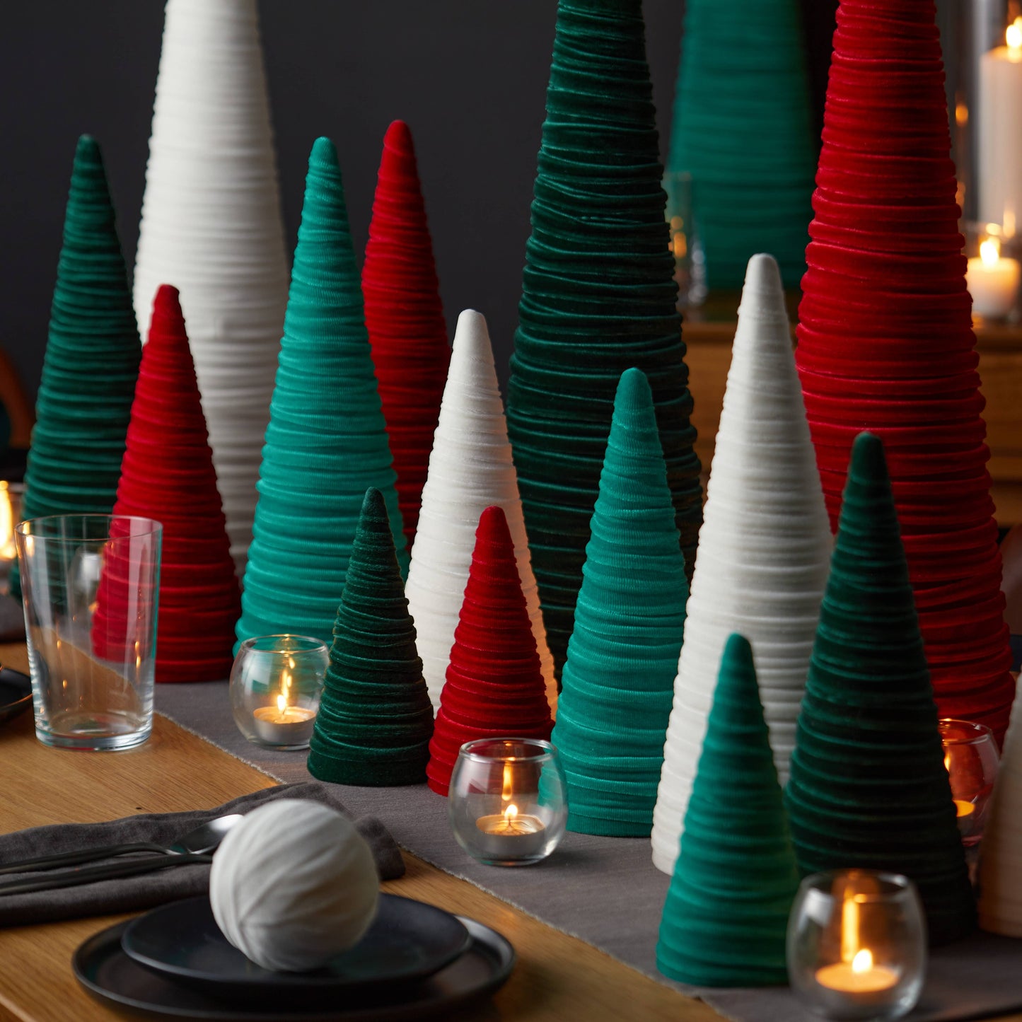 Velvet Christmas Trees :: 3 sizes