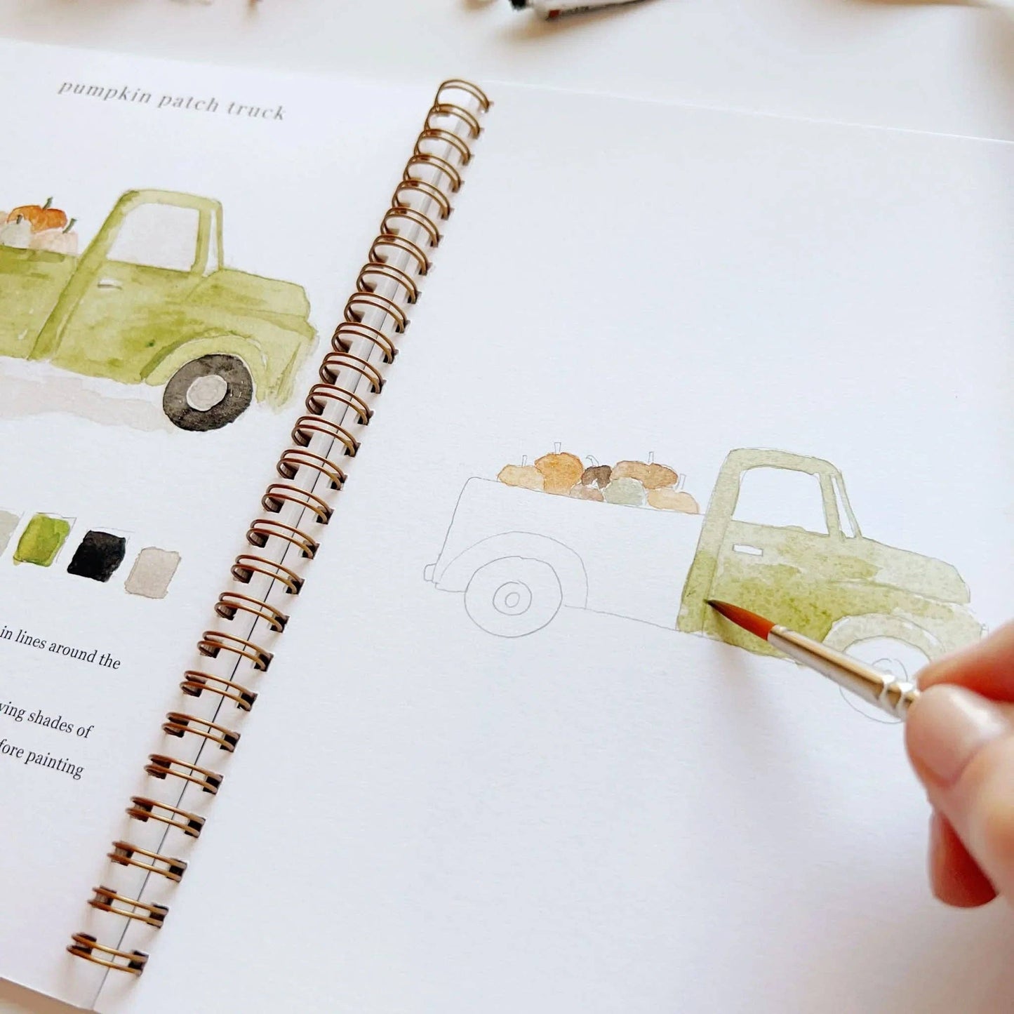 autumn watercolor workbook by emily lex