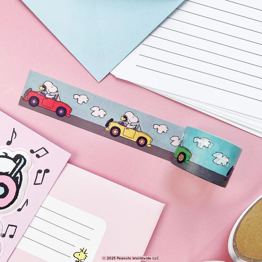 Snoopy and Woodstock on The Road Washi Tape