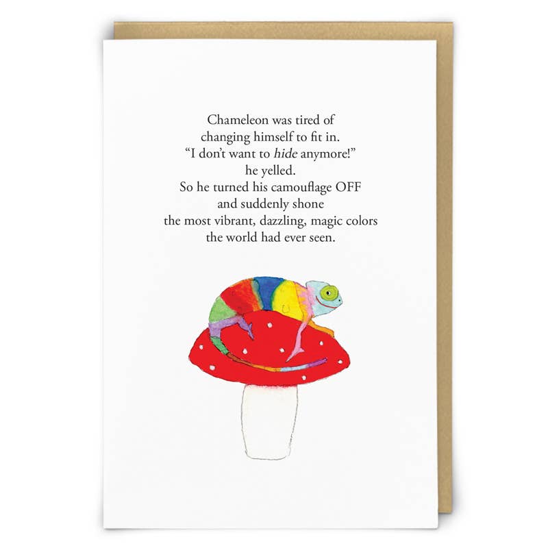Chameleon Greeting Card from Zeppelinmoon