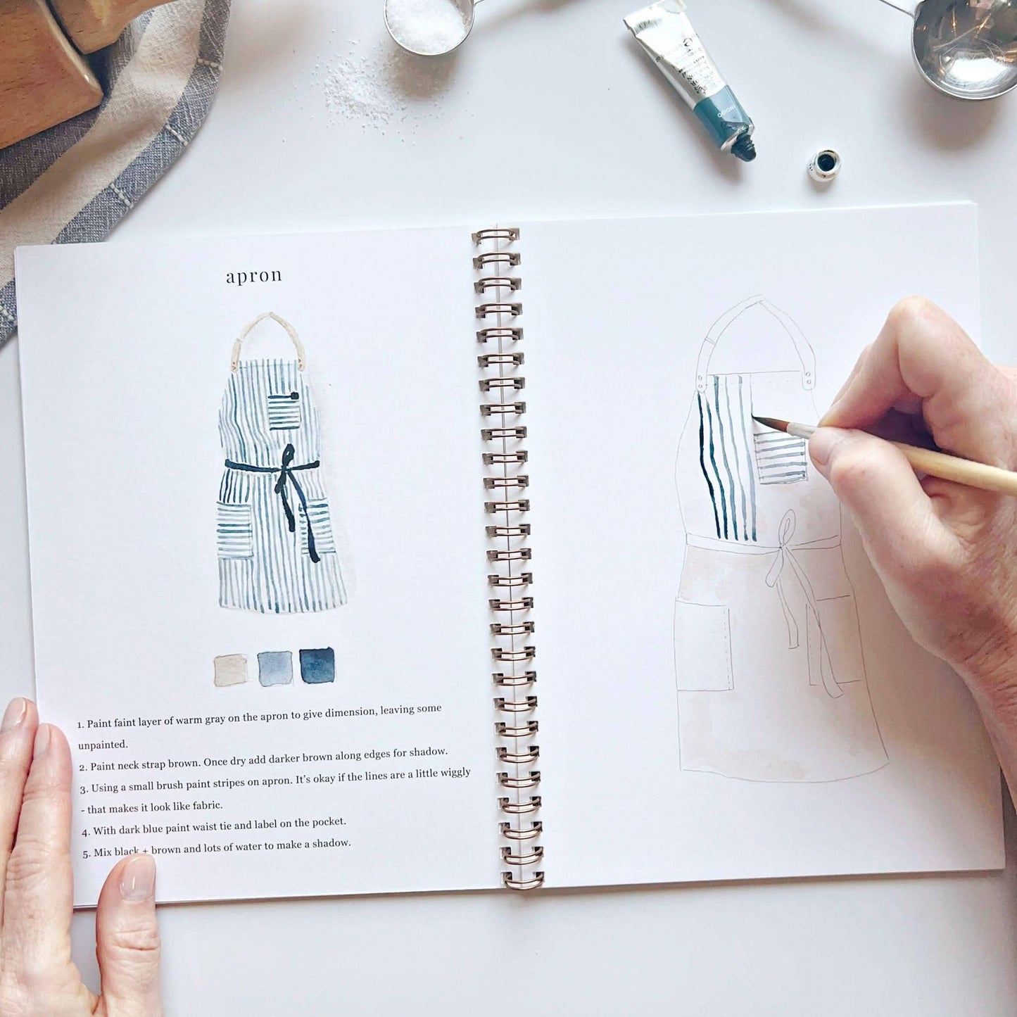 baking watercolor workbook by emily lex