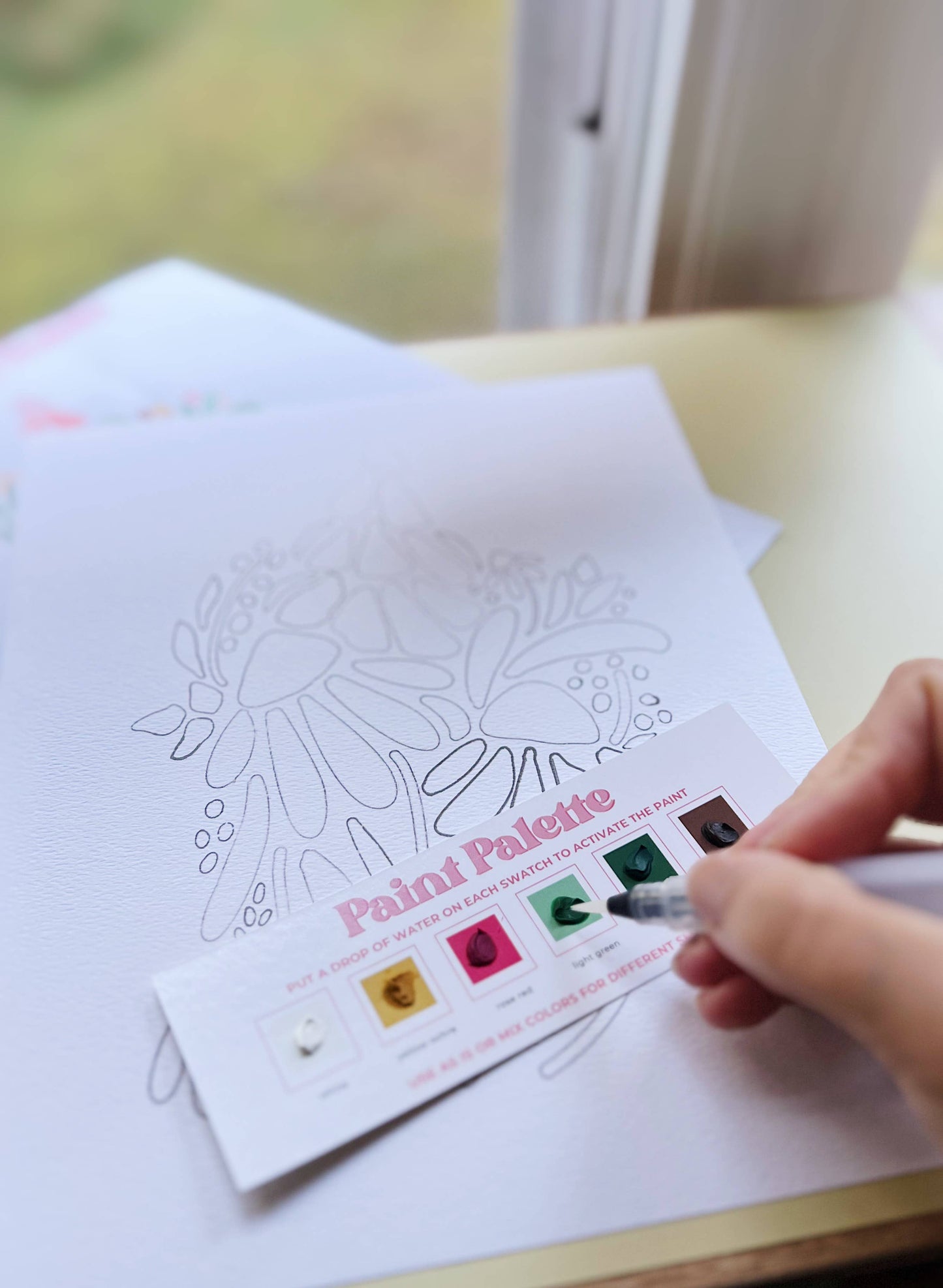 Floral Meadows watercolor painting kit