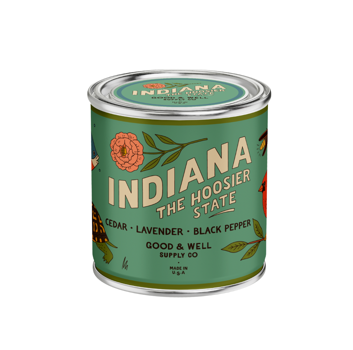 Indiana State Soy Candle