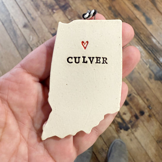 Culver Hometown Pride Indiana Holiday Ornament