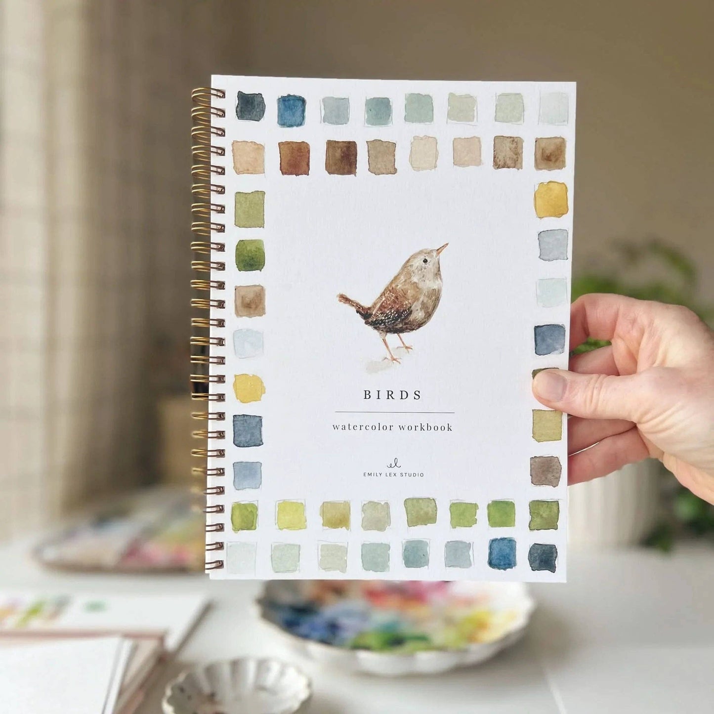 birds watercolor workbook by emily lex