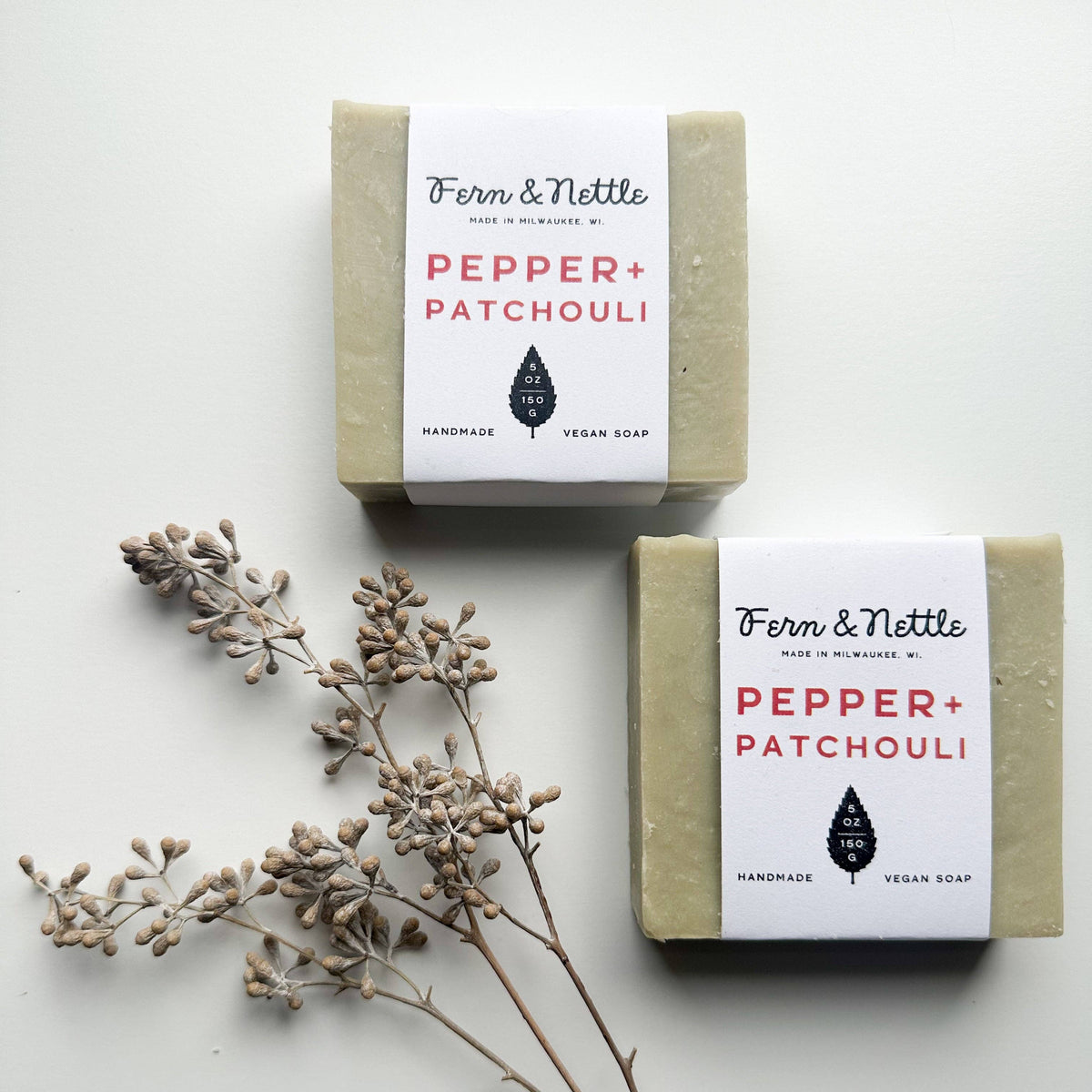 Pepper + Patchouli Vegan Soap