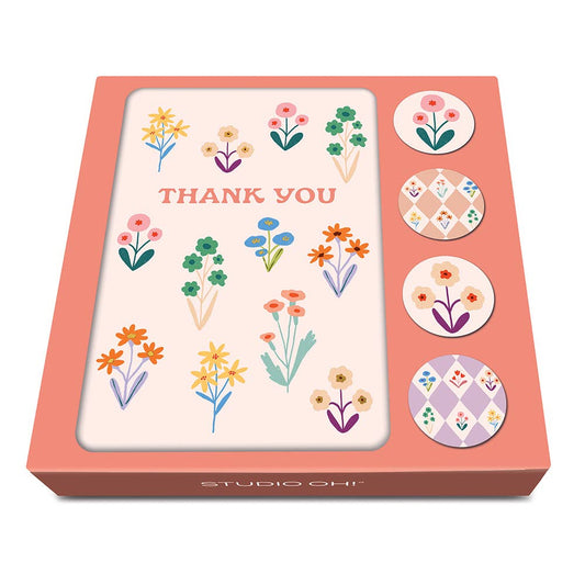 Meadow Lane Assorted Note Card Set with Stickers