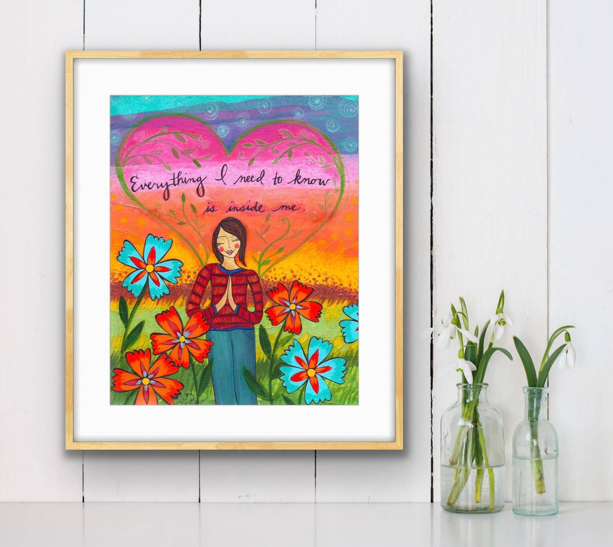 Everything I Need to Know Print by Lori Portka