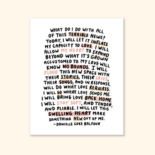 This Swelling Heart Mini Print