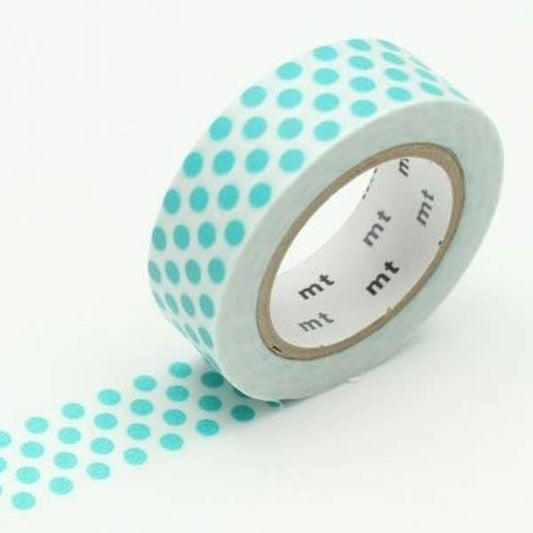 Dot Soda Aqua Polka Dotted Washi Tape