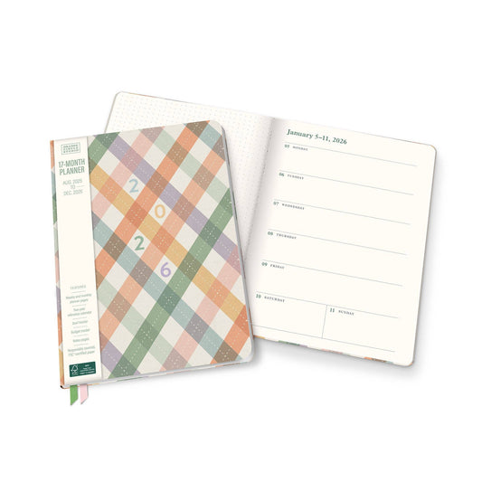 2026 "As If" Argyle Clara Clothbound Planner