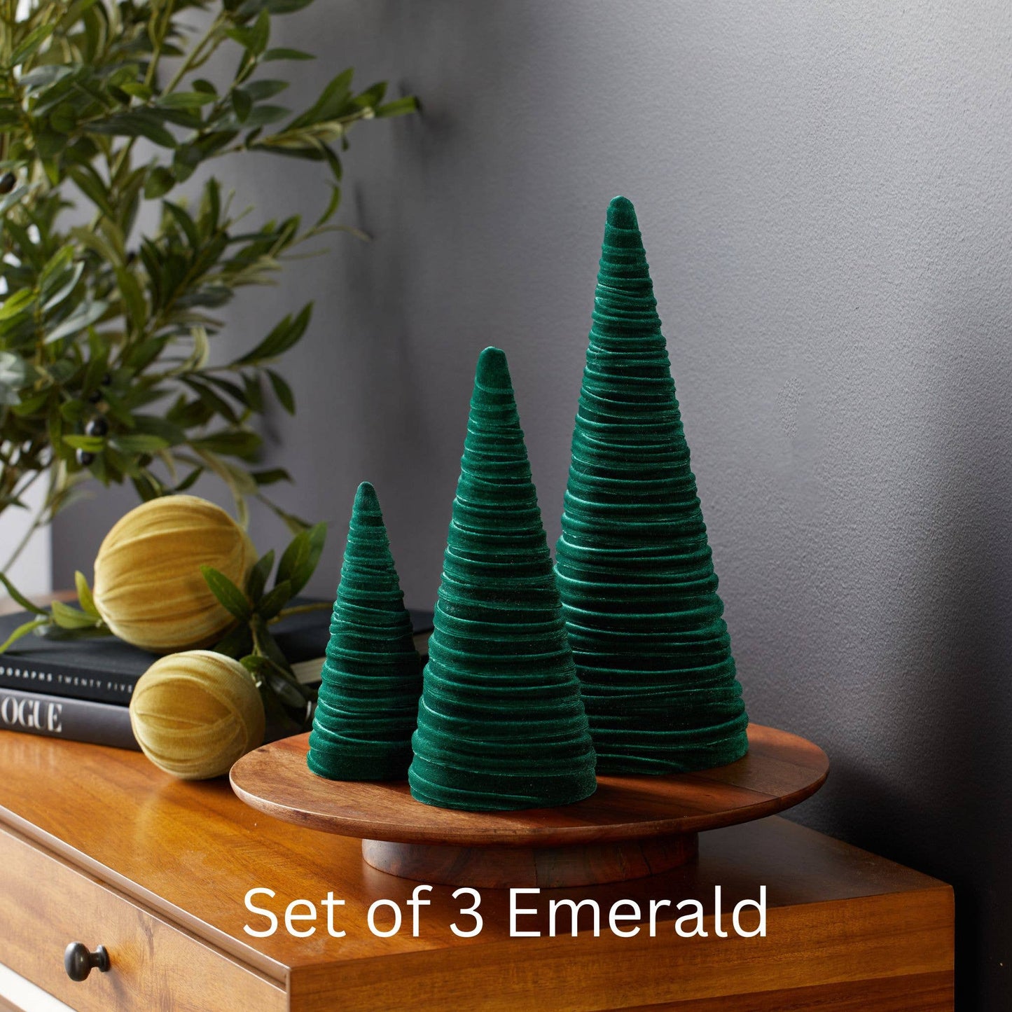 Velvet Christmas Trees :: 3 sizes