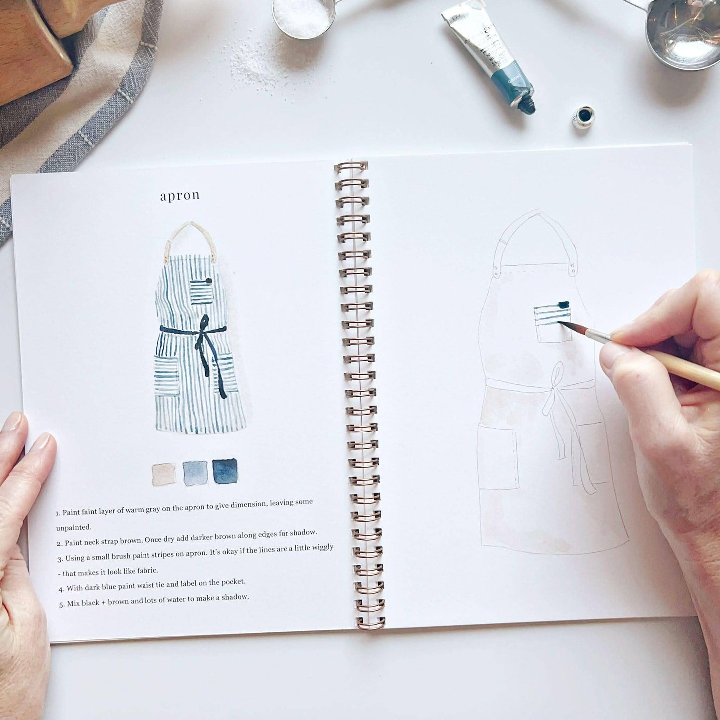 baking watercolor workbook by emily lex