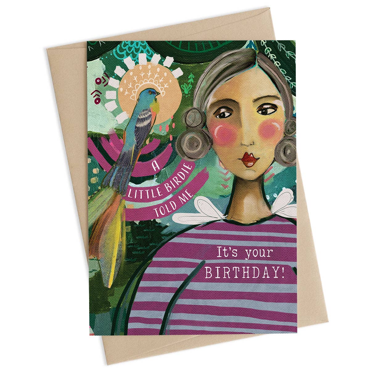 A Little Birdie Told Me Birthday Card