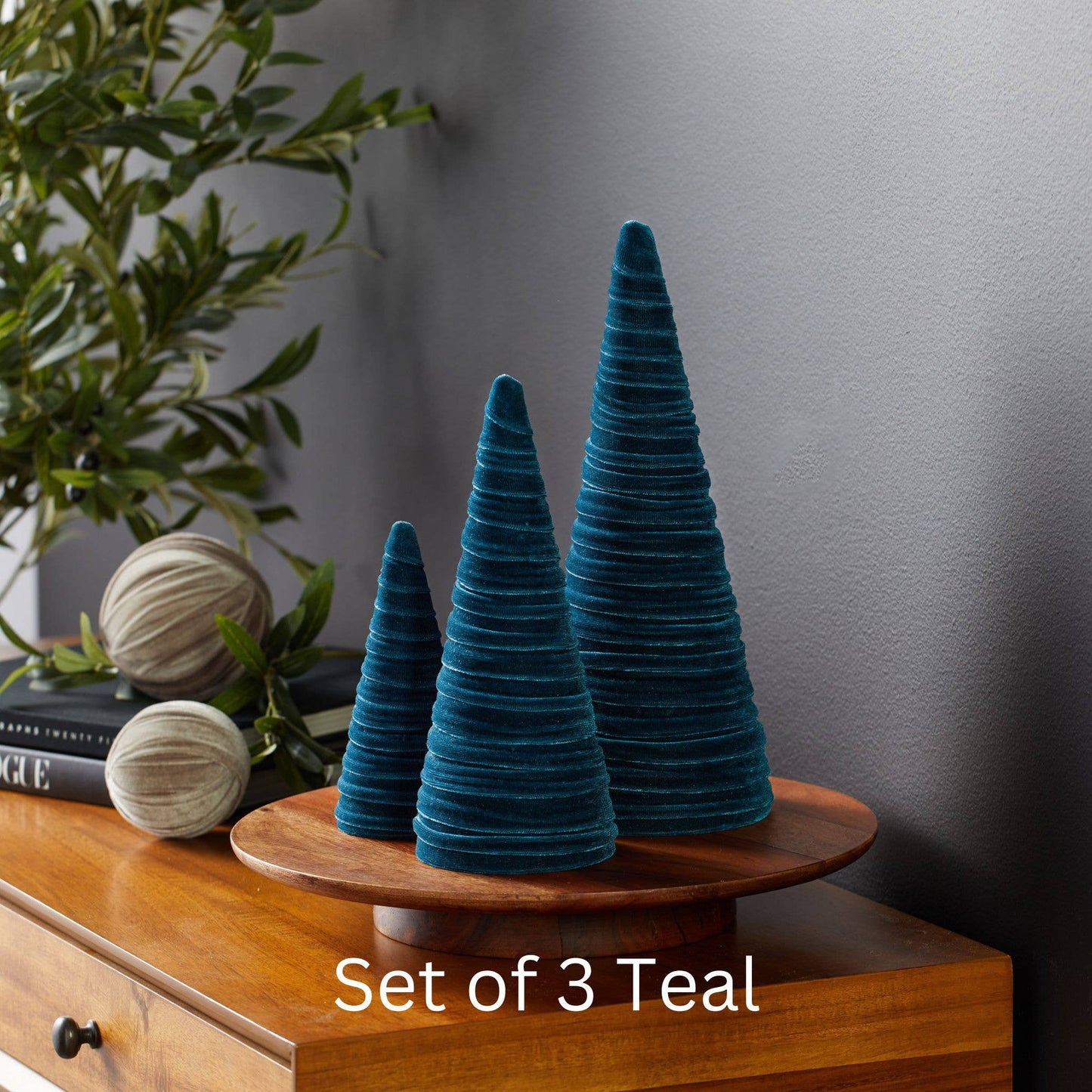 Velvet Christmas Trees :: 3 sizes