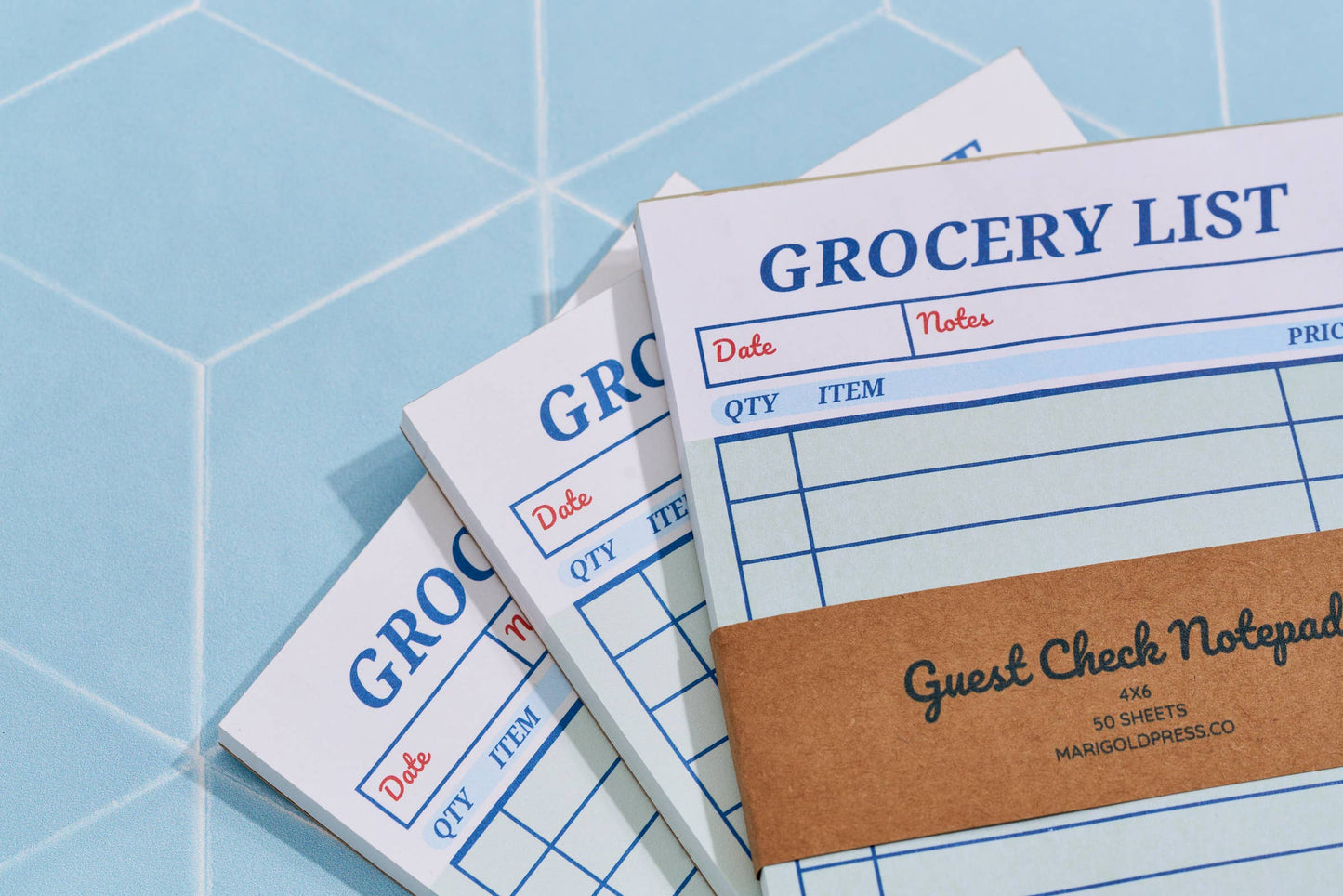 Guest Check Grocery List Notepad