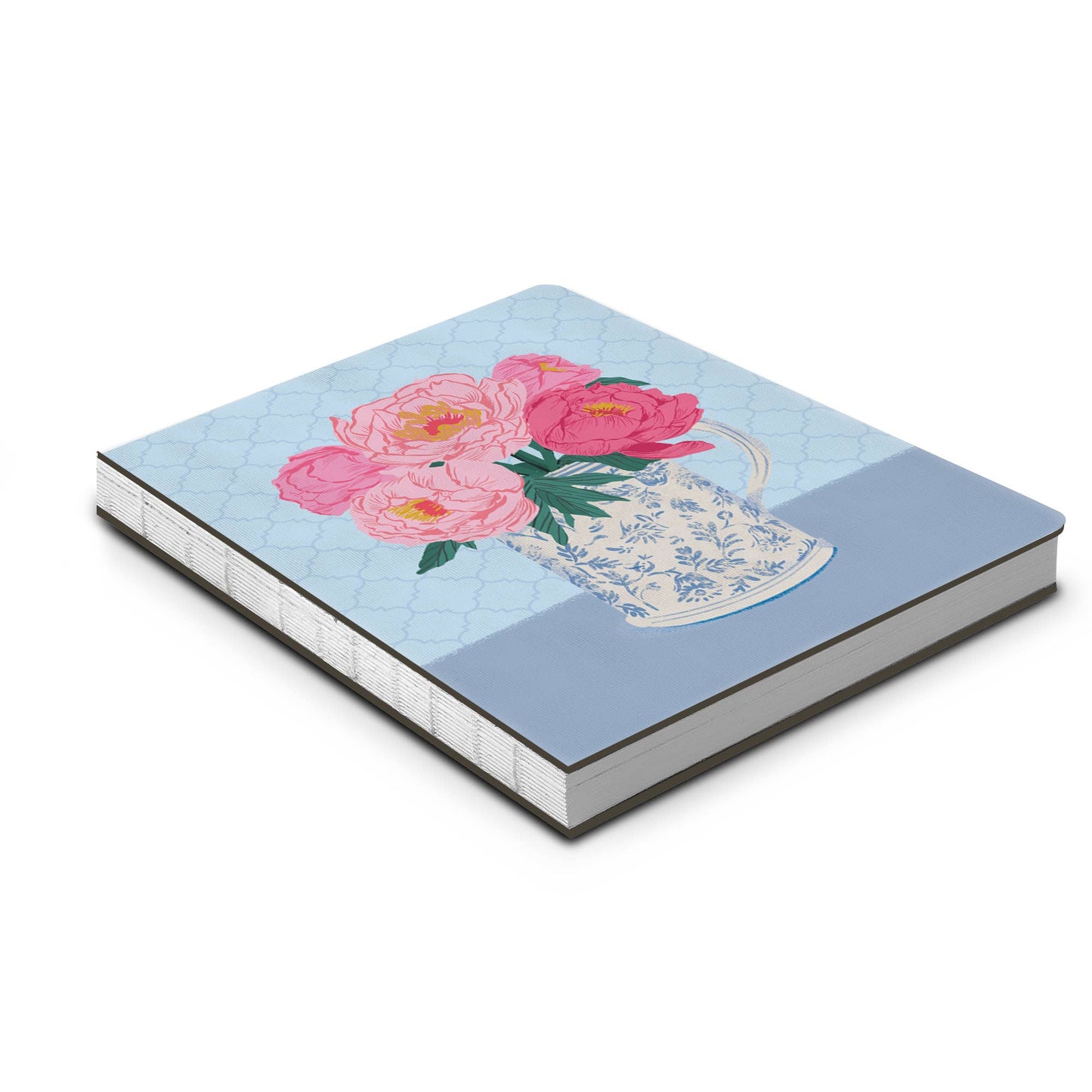 Bouquet on Blue Medium Deconstructed Journal