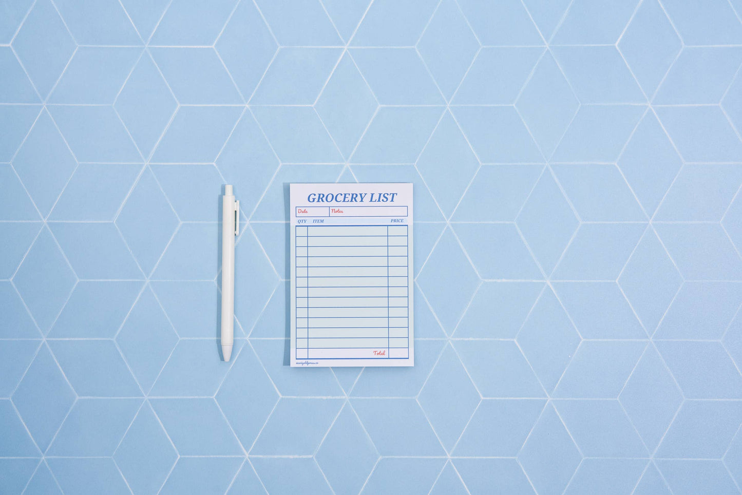 Guest Check Grocery List Notepad