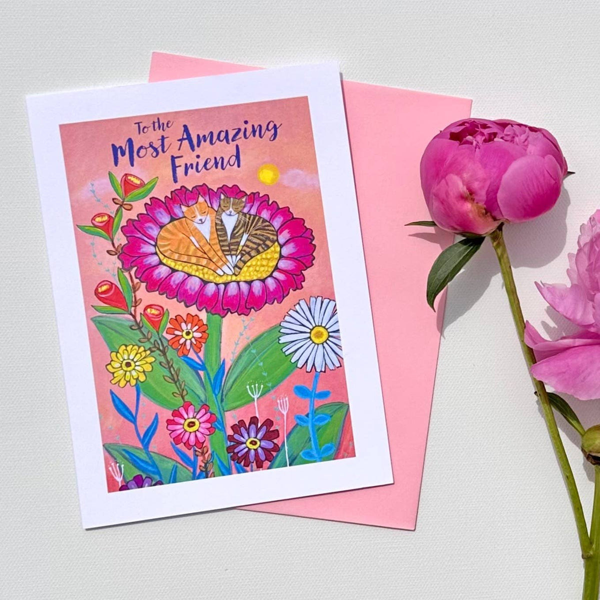To The Most Amazing Friend Card by Lori Portka