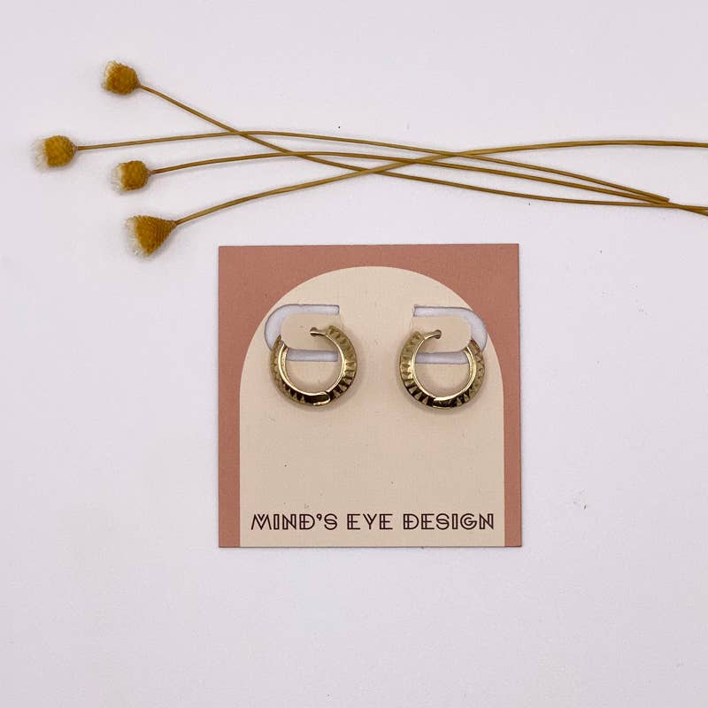 Filigree Huggies Hoops Mind's Eye Designs