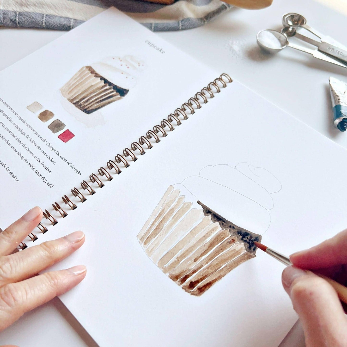 baking watercolor workbook by emily lex