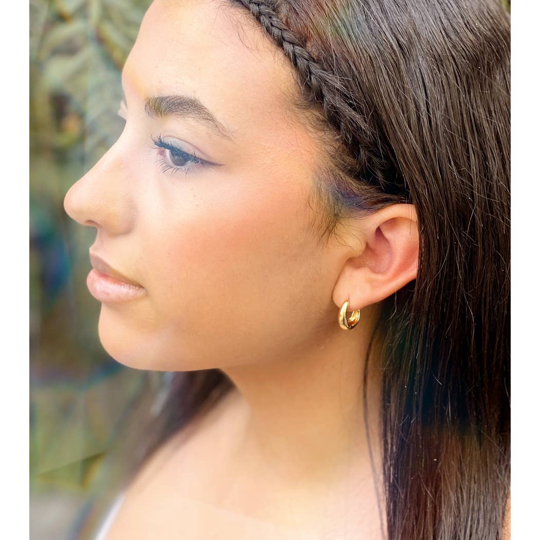 Mince Huggies | Gold Hoops | Trendy Earrings Mind’s Eye Design.