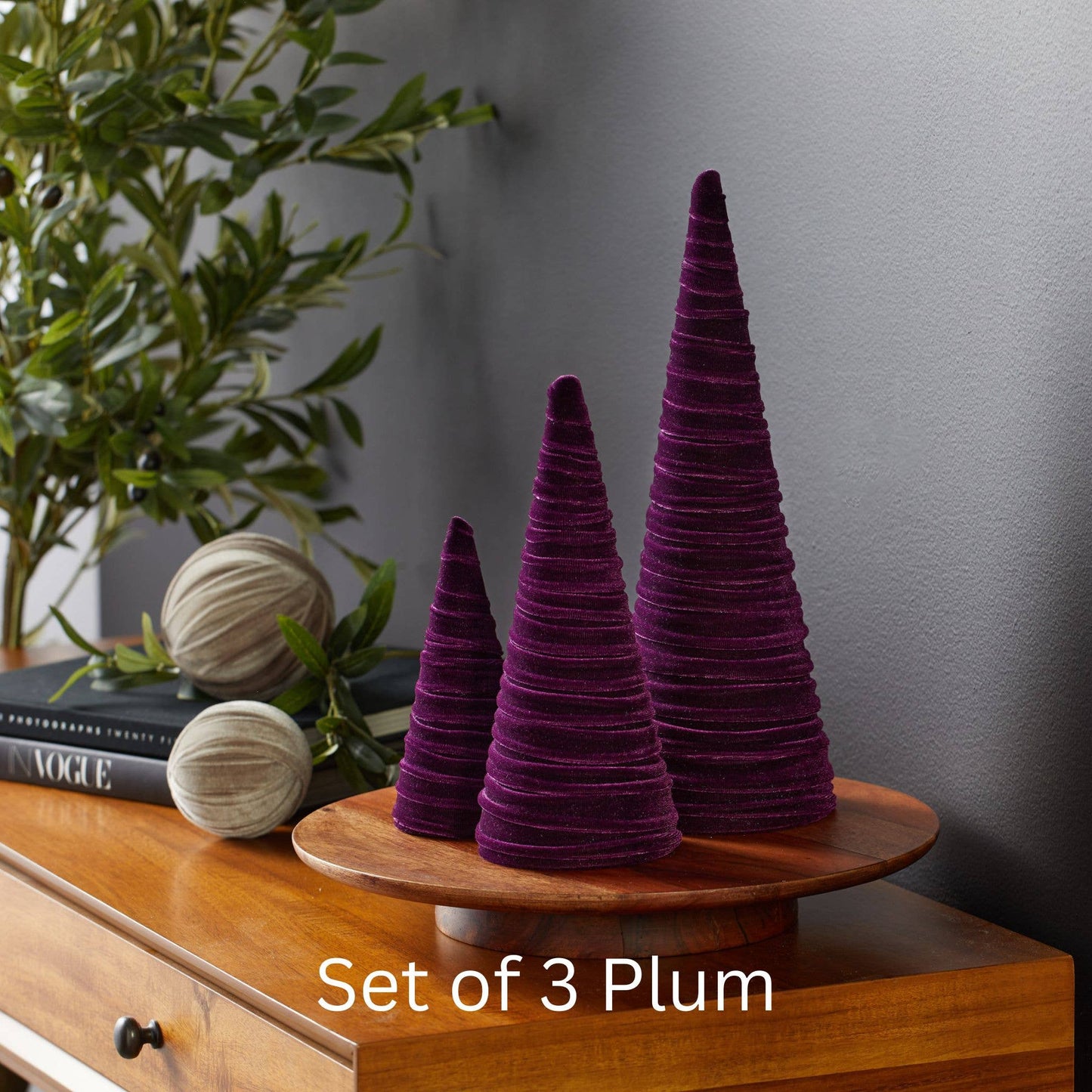 Velvet Christmas Trees :: 3 sizes