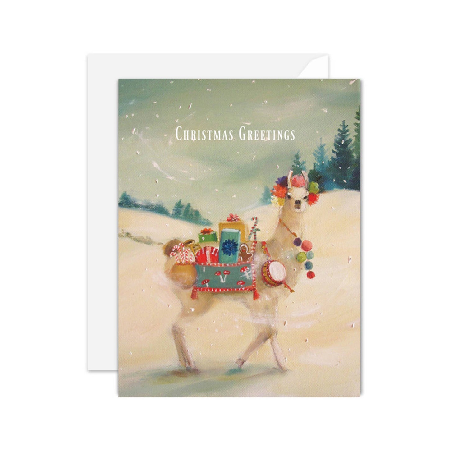 The Northern Christmas Llama Card Box Set of 8