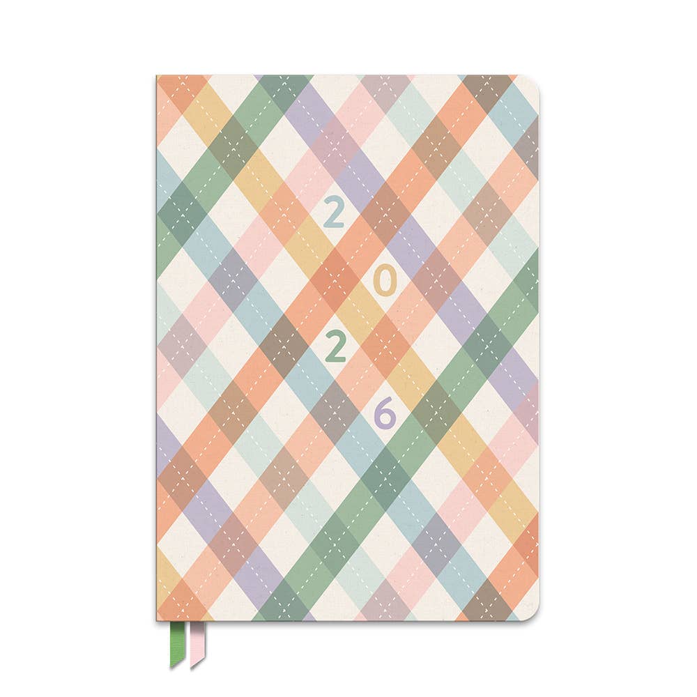 2026 "As If" Argyle Clara Clothbound Planner