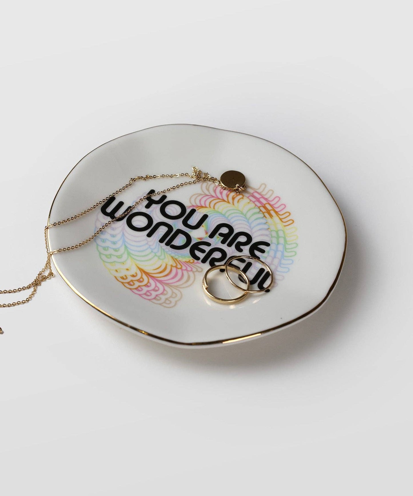 You Are Wonderful Wavy Catchall Tray