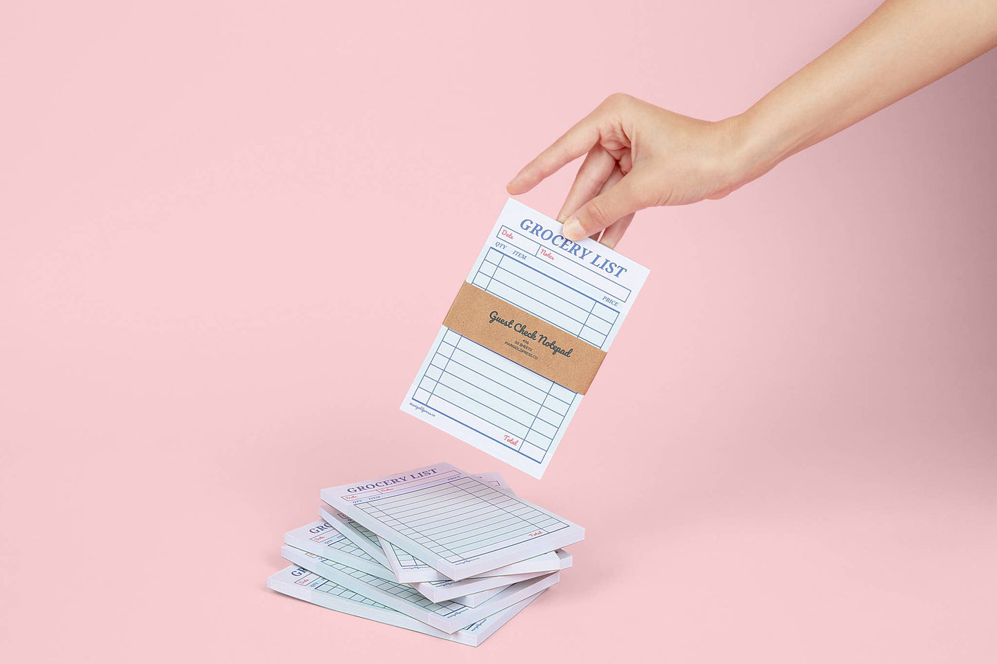 Guest Check Grocery List Notepad