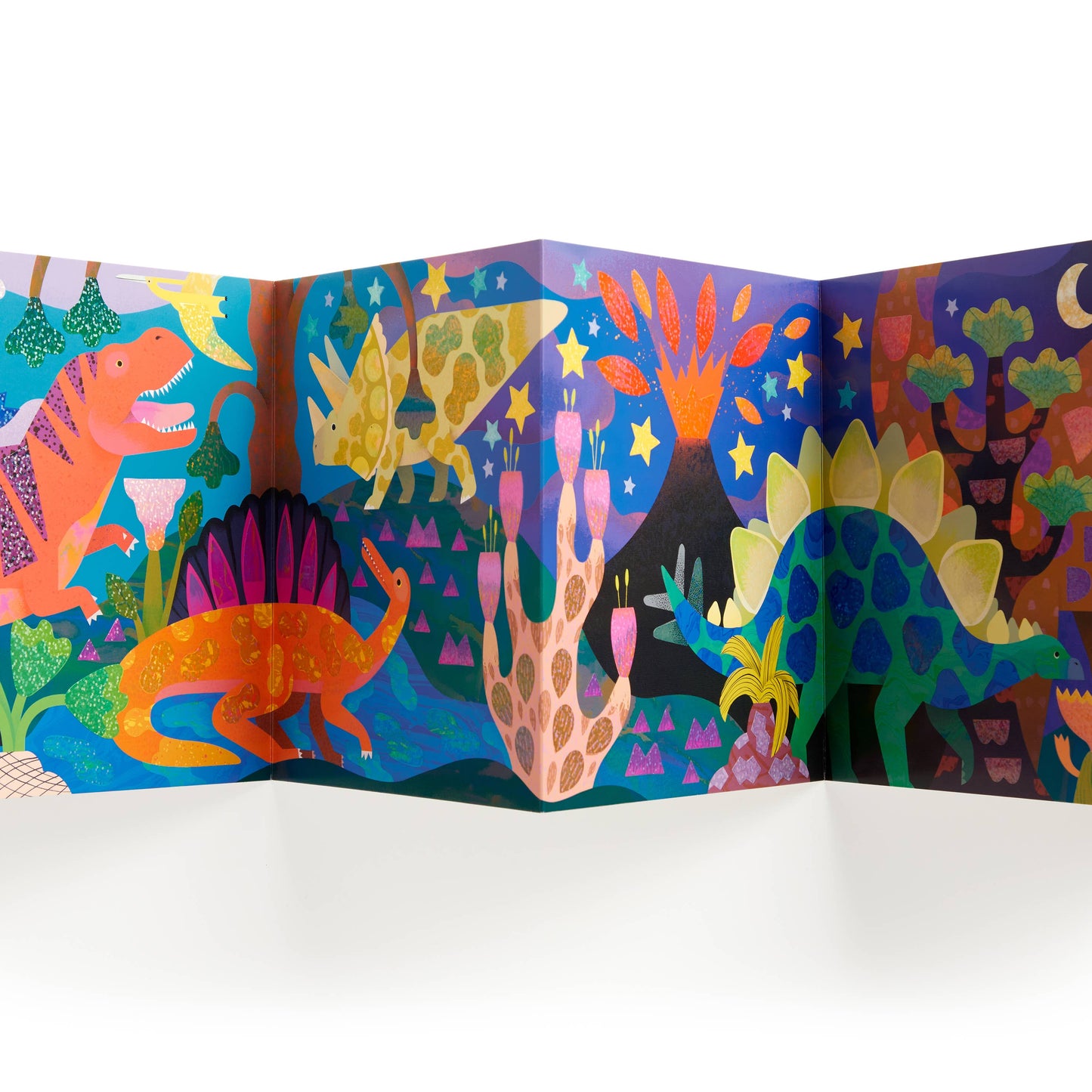 Dinosaur Land Sticker Sparkle Poster Activity Kit