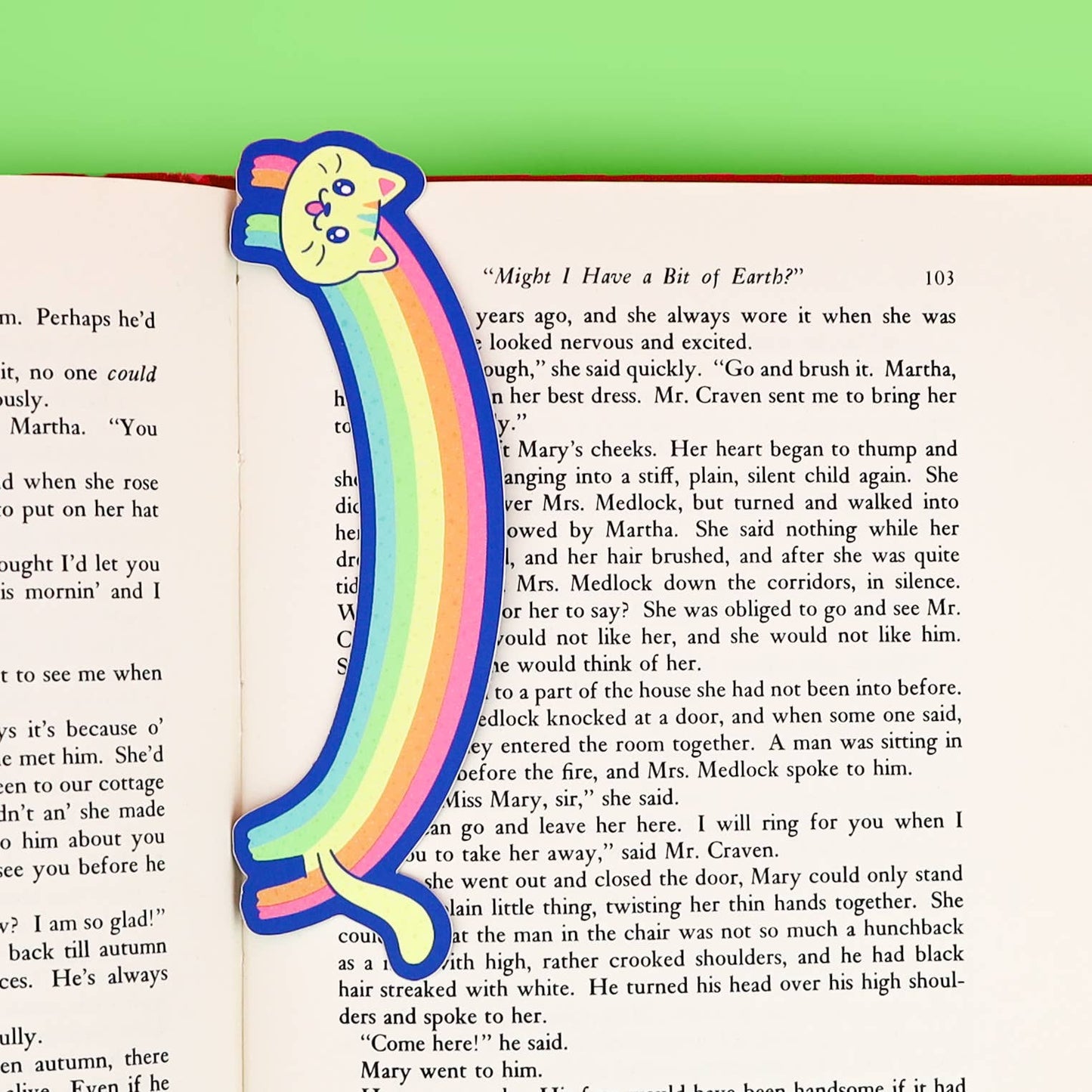 Rainbow Kitty Cat Pride Bookmark