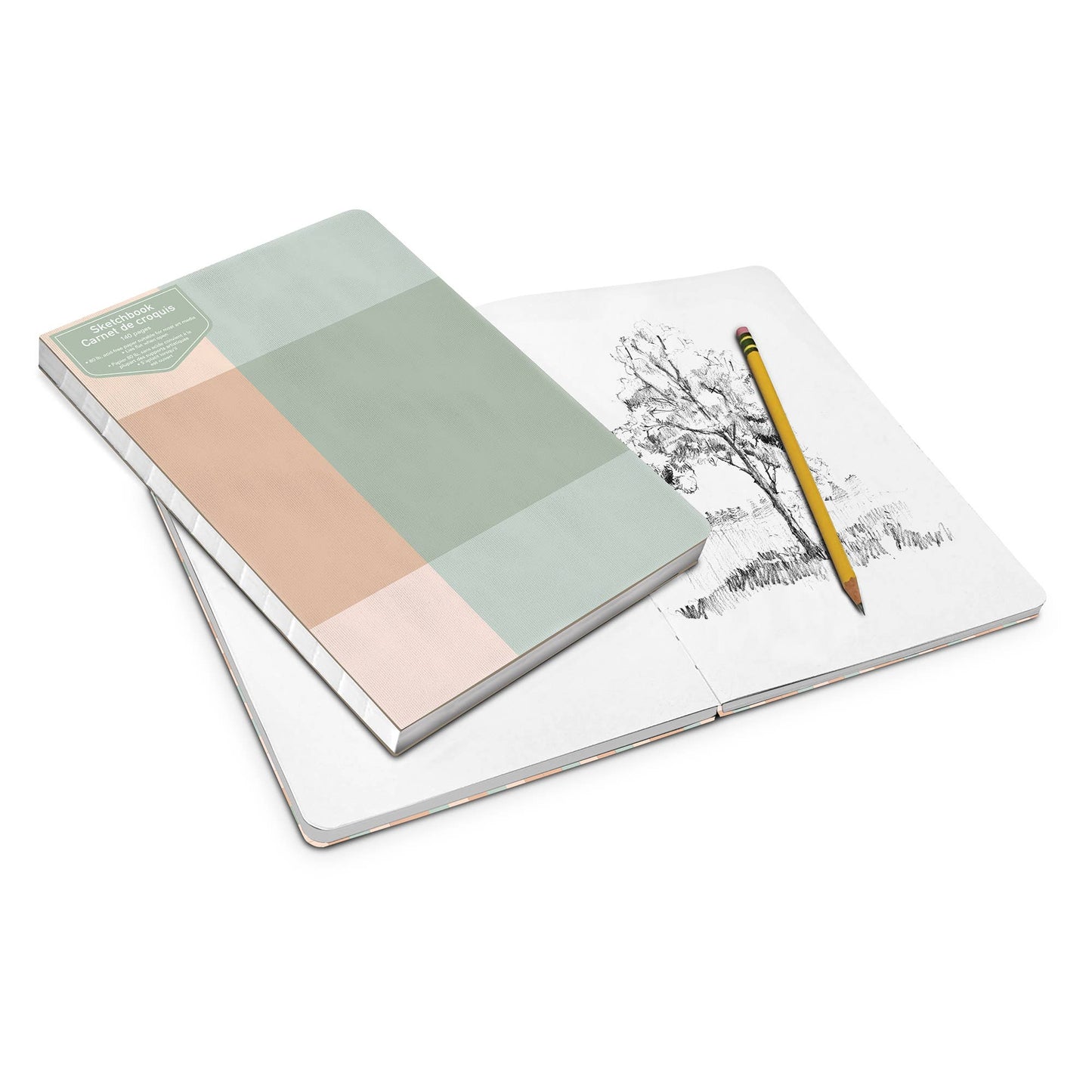 Sage Color Block Deconstructed Sketchbook