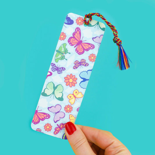 Butterflies and Moths Bookmark with Tassel