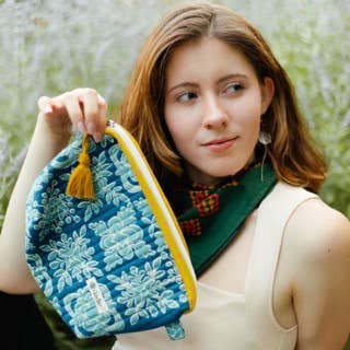 Maggie Quilted Zipper Pouch