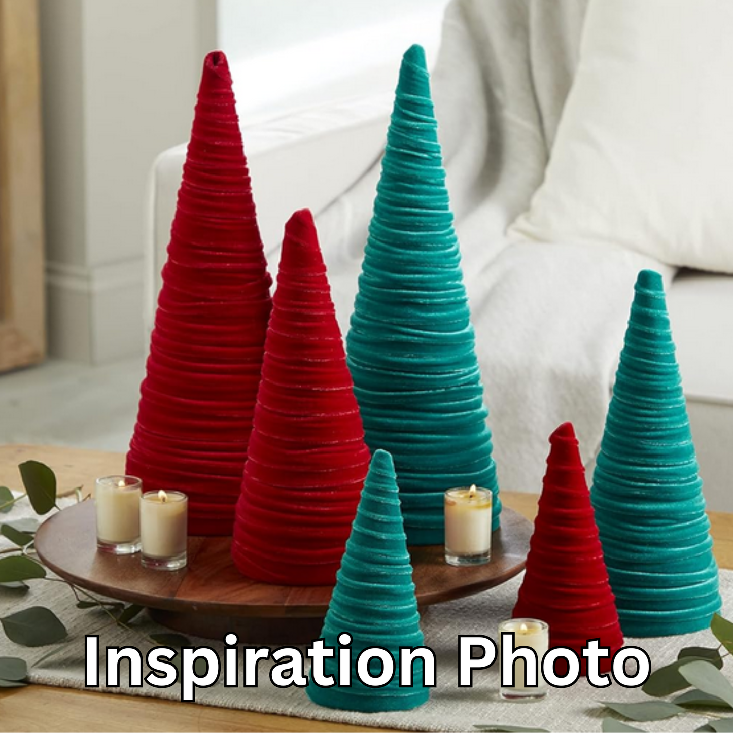 Velvet Christmas Trees :: 3 sizes