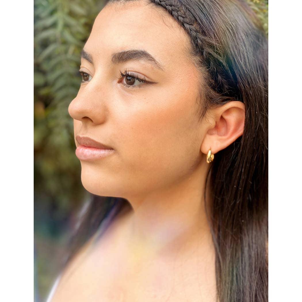 Mince Huggies | Gold Hoops | Trendy Earrings Mind’s Eye Design.