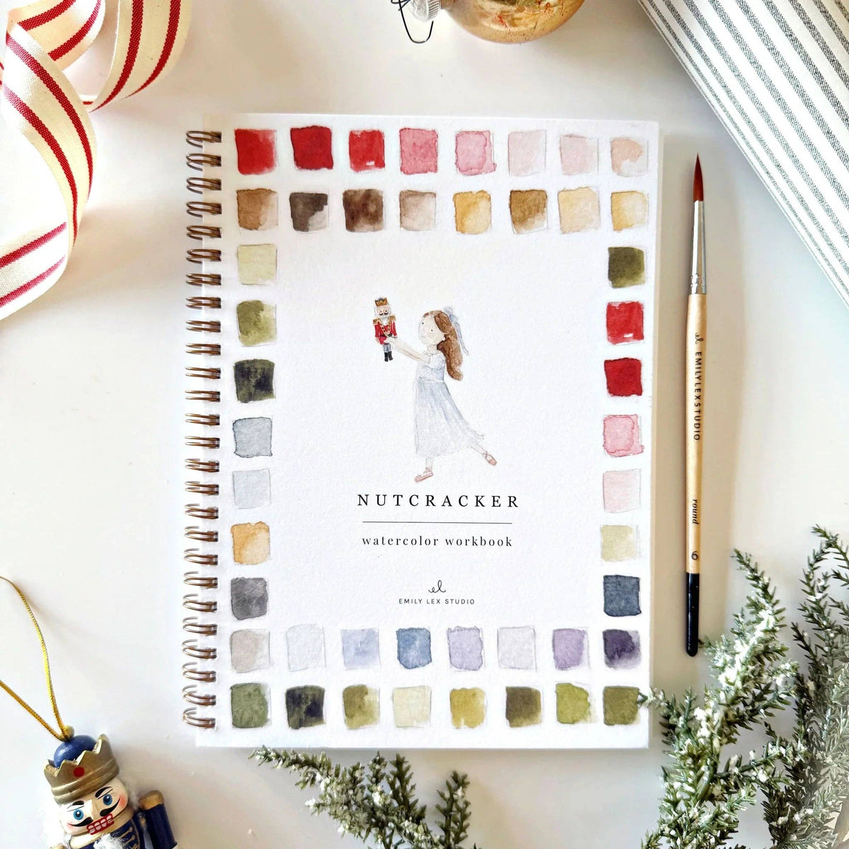 Nutcracker watercolor workbook by emily lex