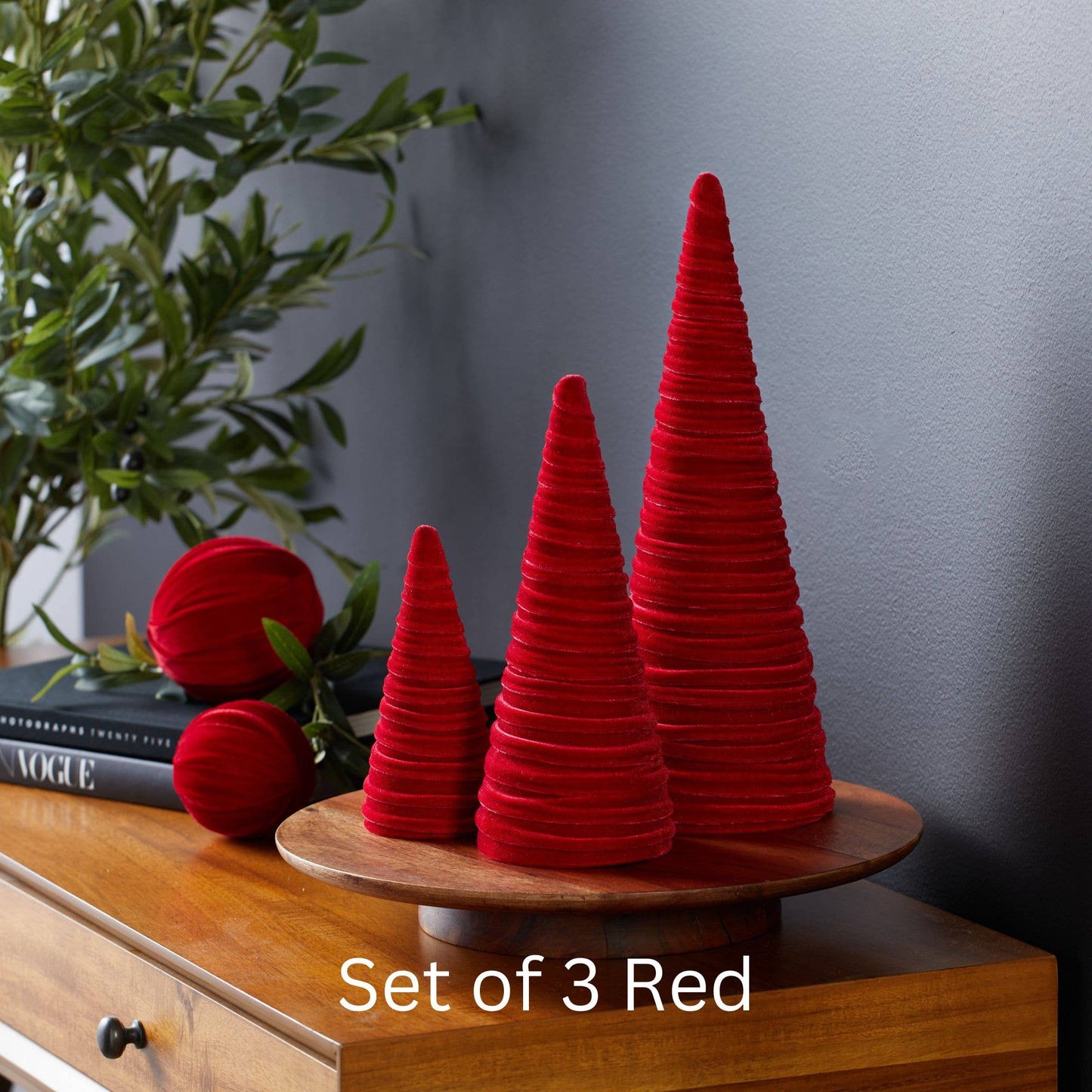 Velvet Christmas Trees :: 3 sizes