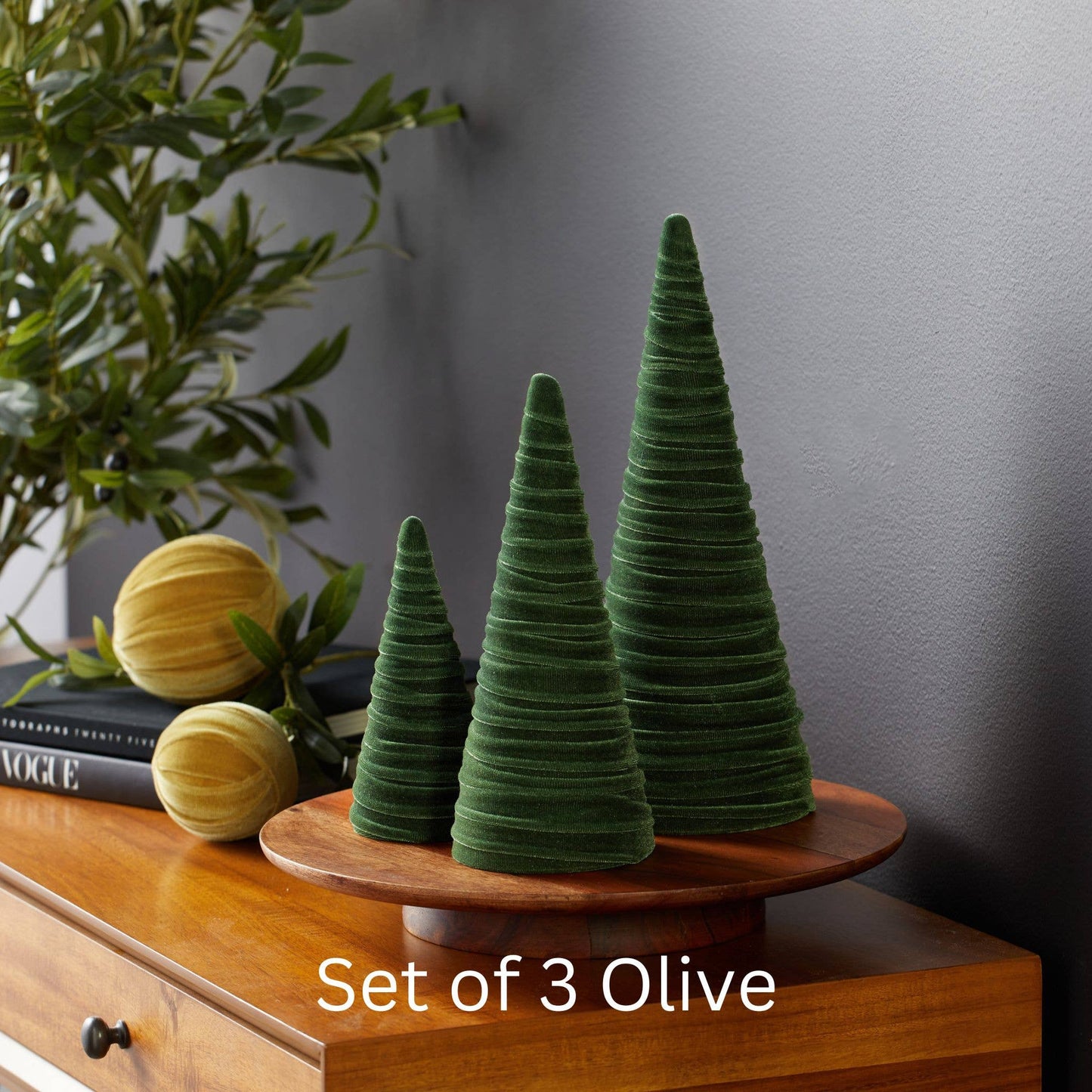 Velvet Christmas Trees :: 3 sizes