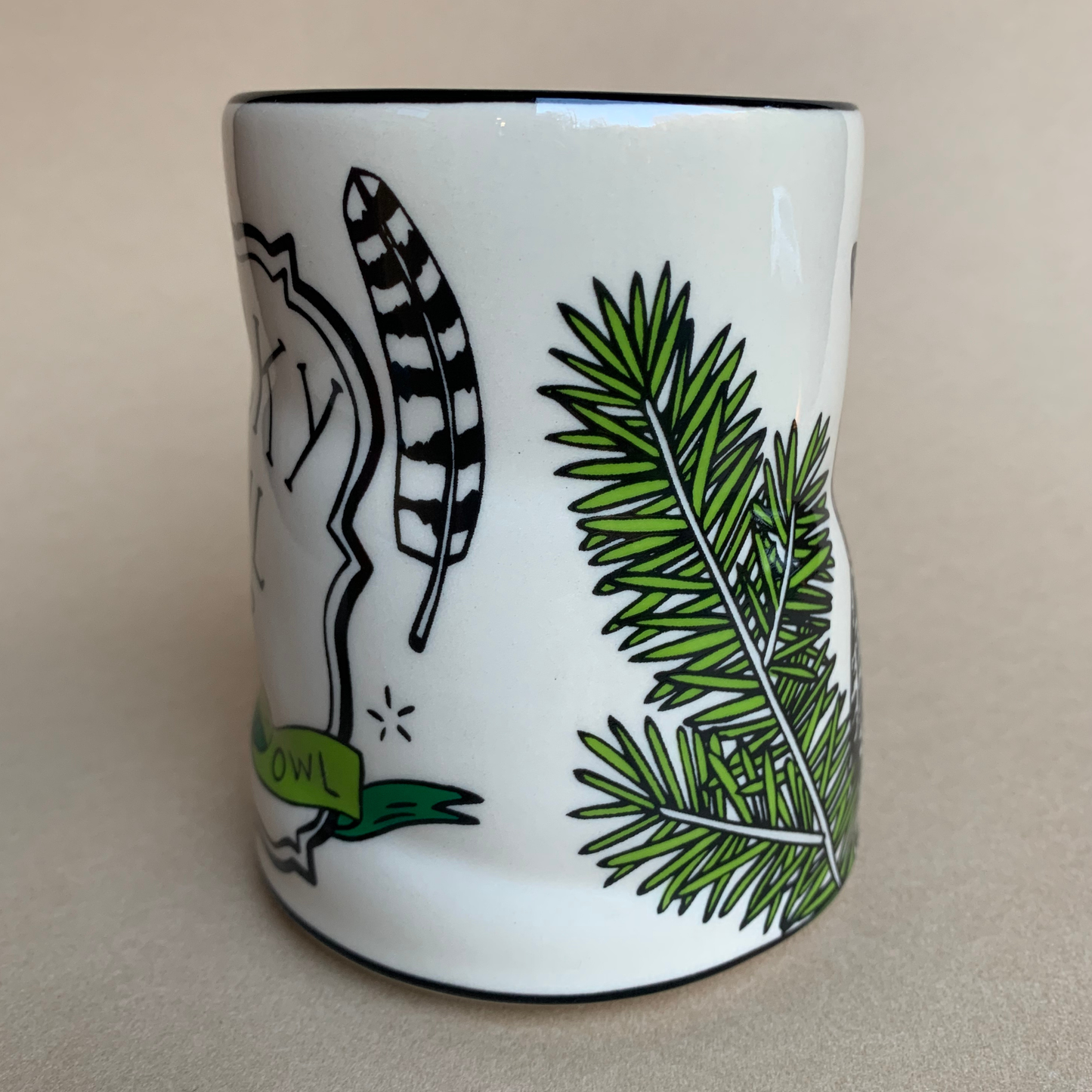 Lucky Great Horned Owl Cup - XLarge
