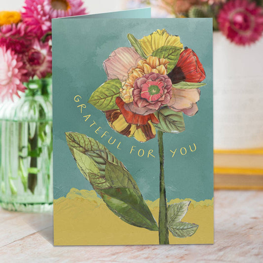 Grateful For You Thank You Card