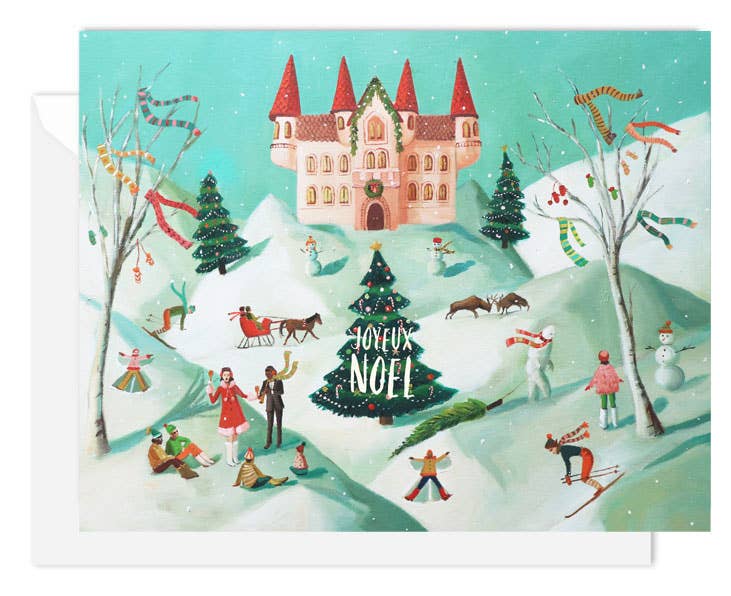 Joyeux Noel Holiday Card - Box Set of 8